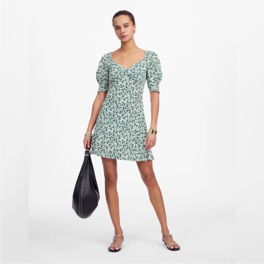 NWOT Madewell Seamed V-Neck Mini Dress Size 6